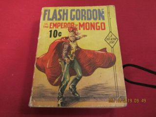 1936 Flash Gordon Vs.  The Emperor Of Mongo Big Little Book Blb Whitman