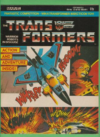 Marvel Uk The Transformers 11 (1985) British Weekly Comic