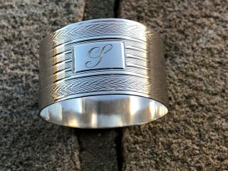 Sterling Silver Napkin Ring - Crisford & Norris Ltd - Birmingham - 1956