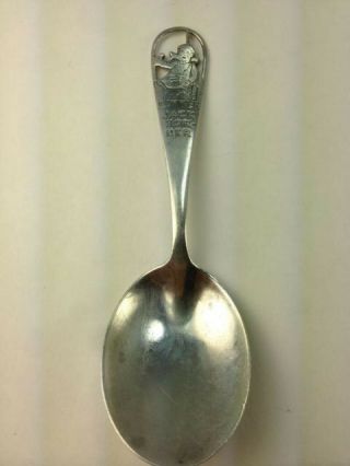 Scarce Vintage " Little Jack Horner " Sterling Silver Souvenir Spoon Whiting Mnf
