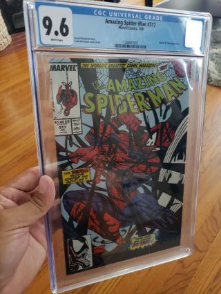 The Spider - Man 317 (jul 1989,  Marvel) Cgc Graded 9.  6