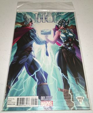 Mighty Thor 1 Jane Foster Fried Pie Variant J.  Scott Campbell Marvel