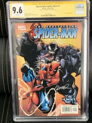 Spectacular Spider - Man 1 Cgc 9.  6 Ss Signed By Humberto Ramos 2003 Venom App Nm