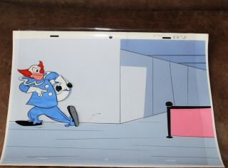 Bozo The Clown Animation Cel Hand Painted Background 903 Larry Harmon