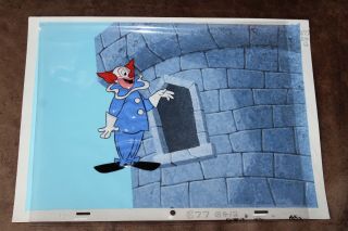 Bozo The Clown Animation Cel Hand Painted Background 902 Larry Harmon
