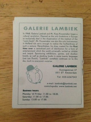 Lambiek Avontuur No 45.  Chris Ware.  Extremely Rare Acme Novelty Library 2