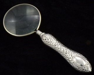 " Magnifying Glass With Silver Handle Birmingham 1902