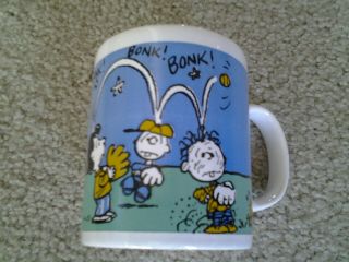 Snoopy & Peanuts Gang With Pigpen Vintage Coloroll Baseball Mug From England