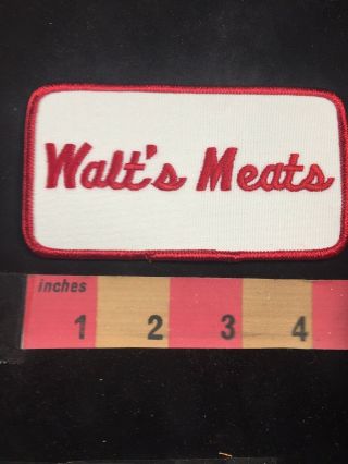 Vintage Walt’s Meats Advertising Patch 80ma