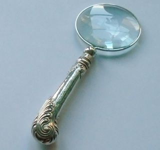 William Hutton & Son Hm Silver Handle Magnifying Glass Sheffield 1920
