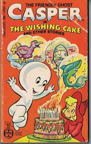 1966 Casper The Friendly Ghost The Wishing Cake Vintage Paperback Book