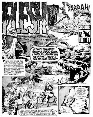 2000AD Prog 7 Statue of Judgement Judge Dredd Comic Issue 1977 Penny Start 6