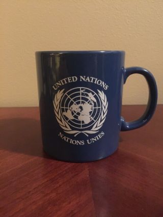 United Nations Coffee Cup Mug Vintage Un Nations Unies