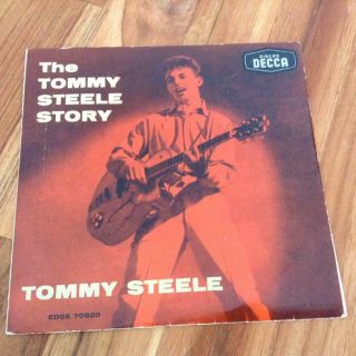 The Tommy Steele Story A Handful Of Songs Spanish Decca Solid Centre Ep 45