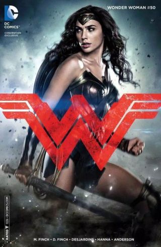 Wonder Woman 50 Gal Gadot Photo Cover Variant - Vf/nm Or Better Rare