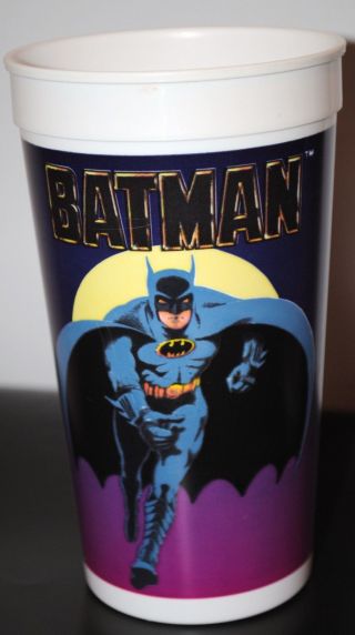 Batman Returns 2 Taco Bell Drink Cups and one McDonald ' s Drink Cup 5
