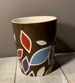 Starbucks • 2010 • Coffee Mug • Multi - Color Foliage Design • Bone China • 16 Oz 3