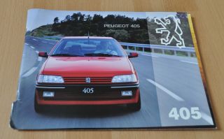 1994 Peugeot 405 Brochure Prospekt Prospectus France Edition