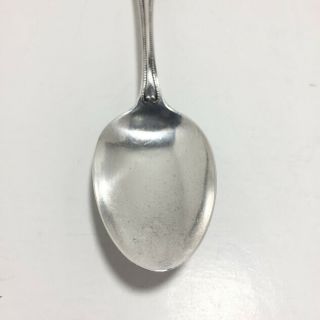 Antique Whiting Manufacturing Sterling Silver BEAD Tea Spoon Monogrammed - 1880 2