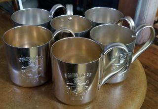 Vintage Smirnoff Mule Mug Cups Set Of 6