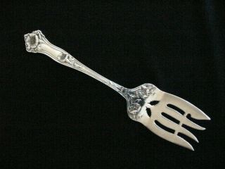 Morning Glory Cold Meat Fork Alvin Silver Co Sterling Silver 1909 - Beauty
