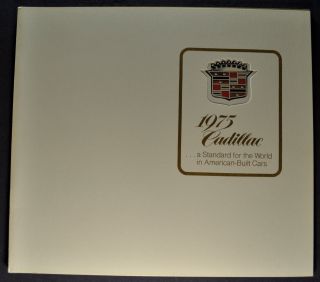 1975 Cadillac Brochure Eldorado Deville Fleetwood Brougham Calais Orig