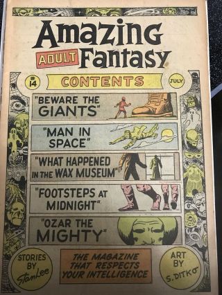 Adult Fantasy 14 Steve Ditko Cover Art Atlas Marvel 1962 VG - 2