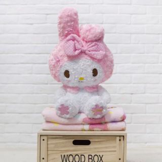 Kawaii Bowknot My Melody Kitty Stuffed Doll Plush Toy,  Blanket Cos Gift