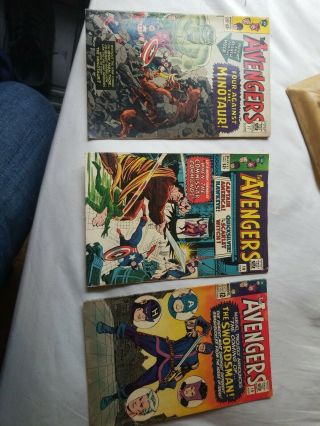 Avengers 17 18 19 Very Early Silver Age Great Books