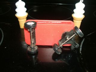 Dairy Queen Vintage toys 2 Whistles and a Radio Flyer Wagon 3