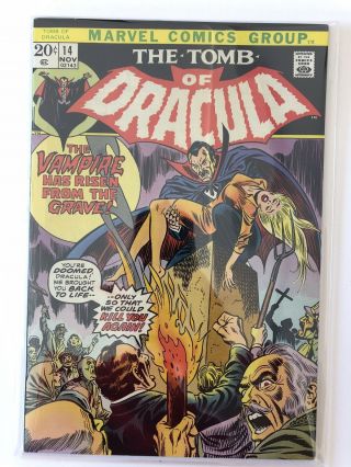 Marvel Comics Tomb Of Dracula 14 Vf/nm