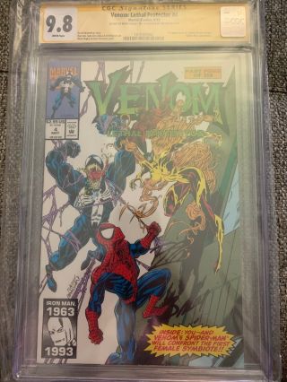 Venom Lethal Protector 4 Cgc Ss 9.  8 - Ron Lim And Mark Bagley