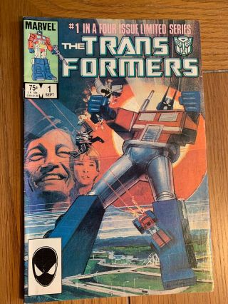 The Transformers 1 (september 1984 Marvel Comics) Fn,  Obo