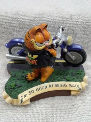 Garfield Motorcycle Figurine " I 