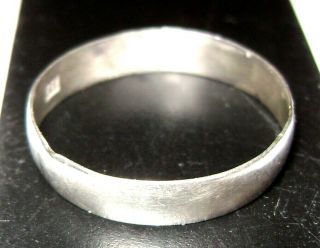 Russian Empire Silver Wedding Ring 84