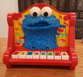 Vintage 1970s Cookie Monster Sesame Street Piano