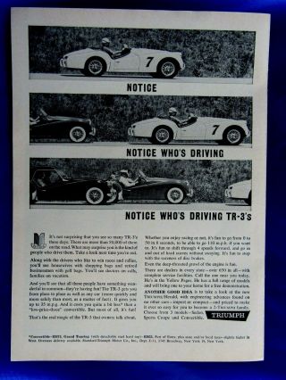 1961 Triumph Tr3 Notice Who 