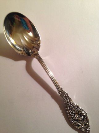 Reed & Barton Florentine Lace Sterling Silver Sugar Spoon - 6 - 1/8 " - Mid Century