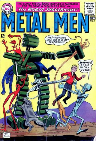 Metal Men 9 Dc Comics 1964 - Huge Dc Silver Age -