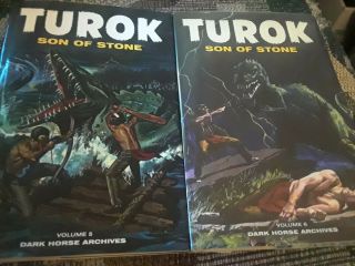 Turok Son Of Stone Archives Volumes 5 & 6 Dark Horse Comics Hard Cover Rare