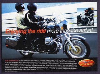 2003 Moto Guzzi California Ev Touring Motorcycle Photo " Enjoy The Ride " Promo Ad