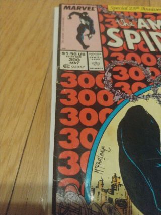 The Spider - Man 300 (May 1988,  Marvel) 1st Venom 7