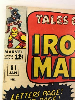 Tales Of Suspense 61 Marvel Comics 1965 Iron Man & Captain America Jack Kirby 2