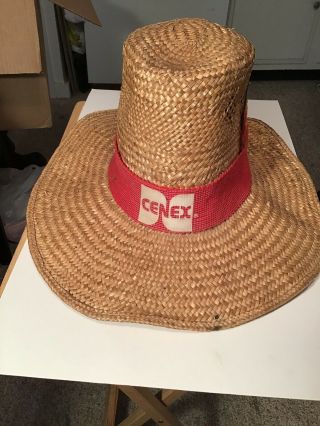 Vintage Kent Feeds Field Worker,  Farmers Straw Hat “excellent Condition”