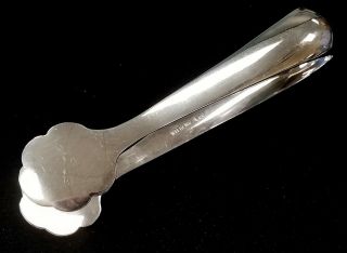 Sterling Silver 5 Inch Tongs 42.  6 Grams Marked " Sterling 950 "