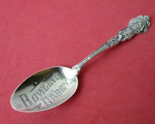 Bowling Green Missouri Sterling Silver Souvenir Spoon 5 1/4 " By Paye & Baker