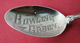 Bowling Green Missouri Sterling Silver Souvenir Spoon 5 1/4 