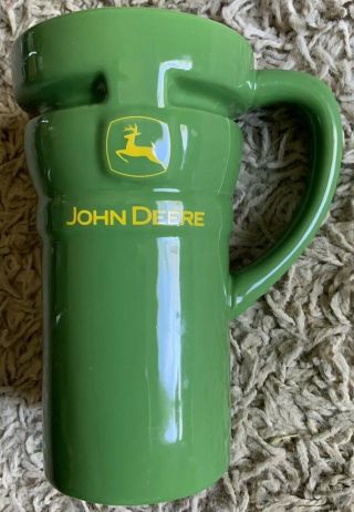 John Deere Licensed Green Coffee Mug With Lid