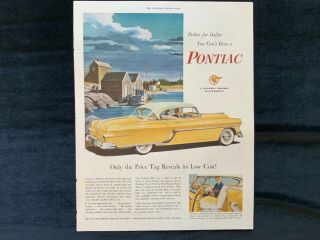 E Pontiac Star Chief 1954 Ad 13 1/2 X 10 1/2