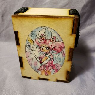 Sailor Chibi Moon Pegasus Wooden Trading Card Deck Box - Unique
